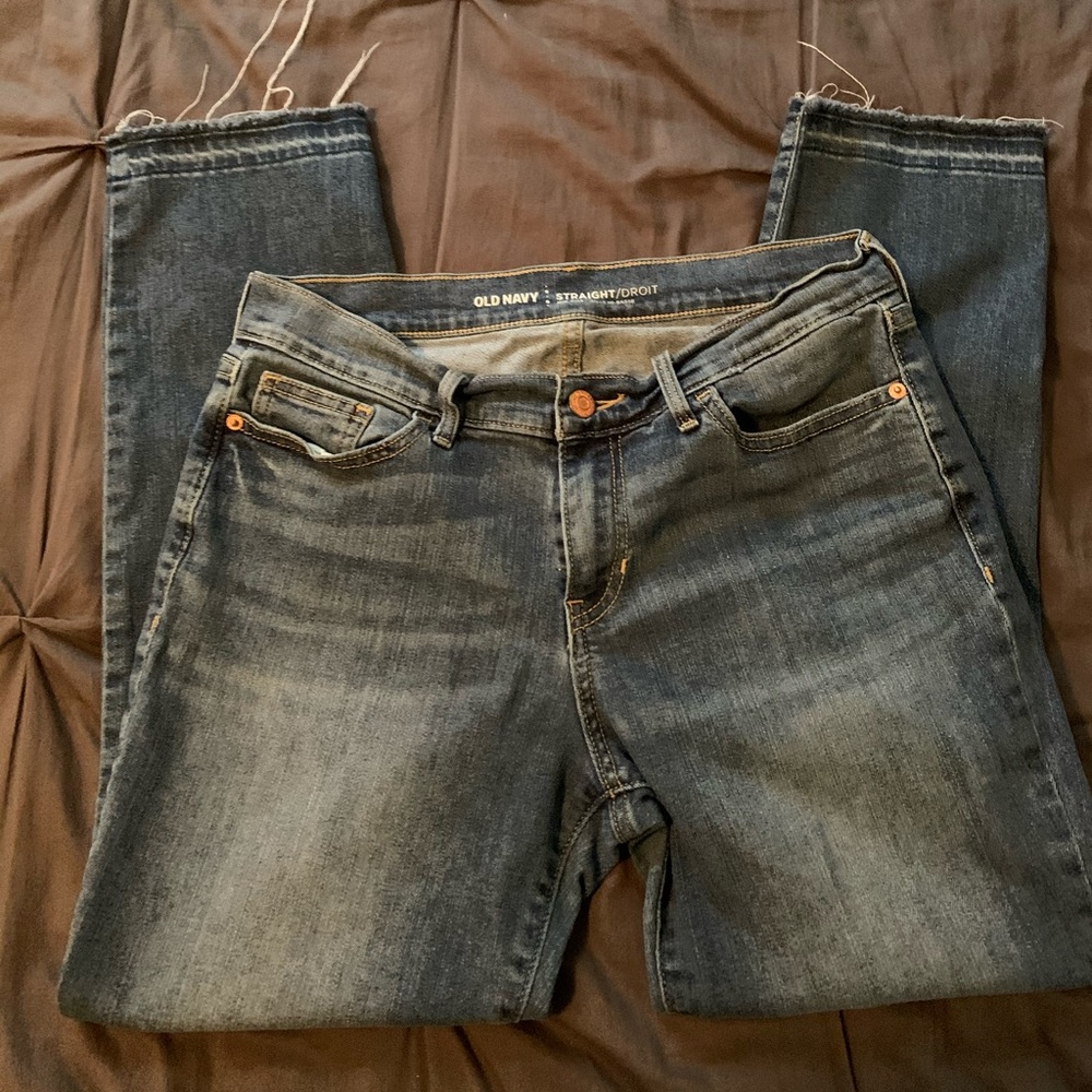 Old Navy Raw hemmed cropped jeans